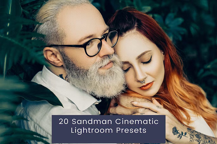 20 پریست لایت روم حرفه ای 2023 تم مرد شنی Sandman Cinematic Lightroom Presets