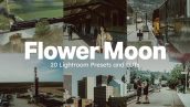 80 پریست لایت روم و لات رنگی 2023 حرفه ای تم ماه گل Flower Moon Lightroom Presets and LUTs
