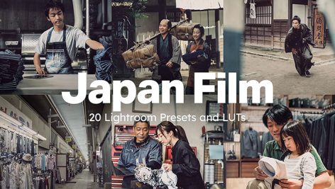 80 پریست لایت روم و لات رنگی 2023 حرفه ای سینمایی ژاپنی Japan Film Lightroom Presets and LUTs