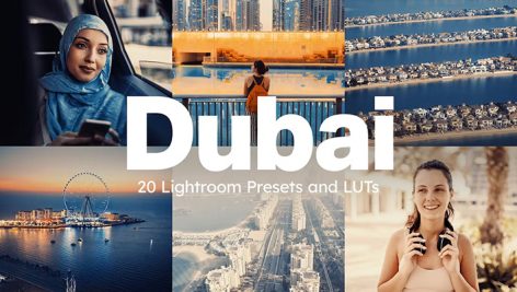 80 پریست لایت روم و لات رنگی 2023 حرفه ای تم دبی 20 Dubai Lightroom Presets and LUTs